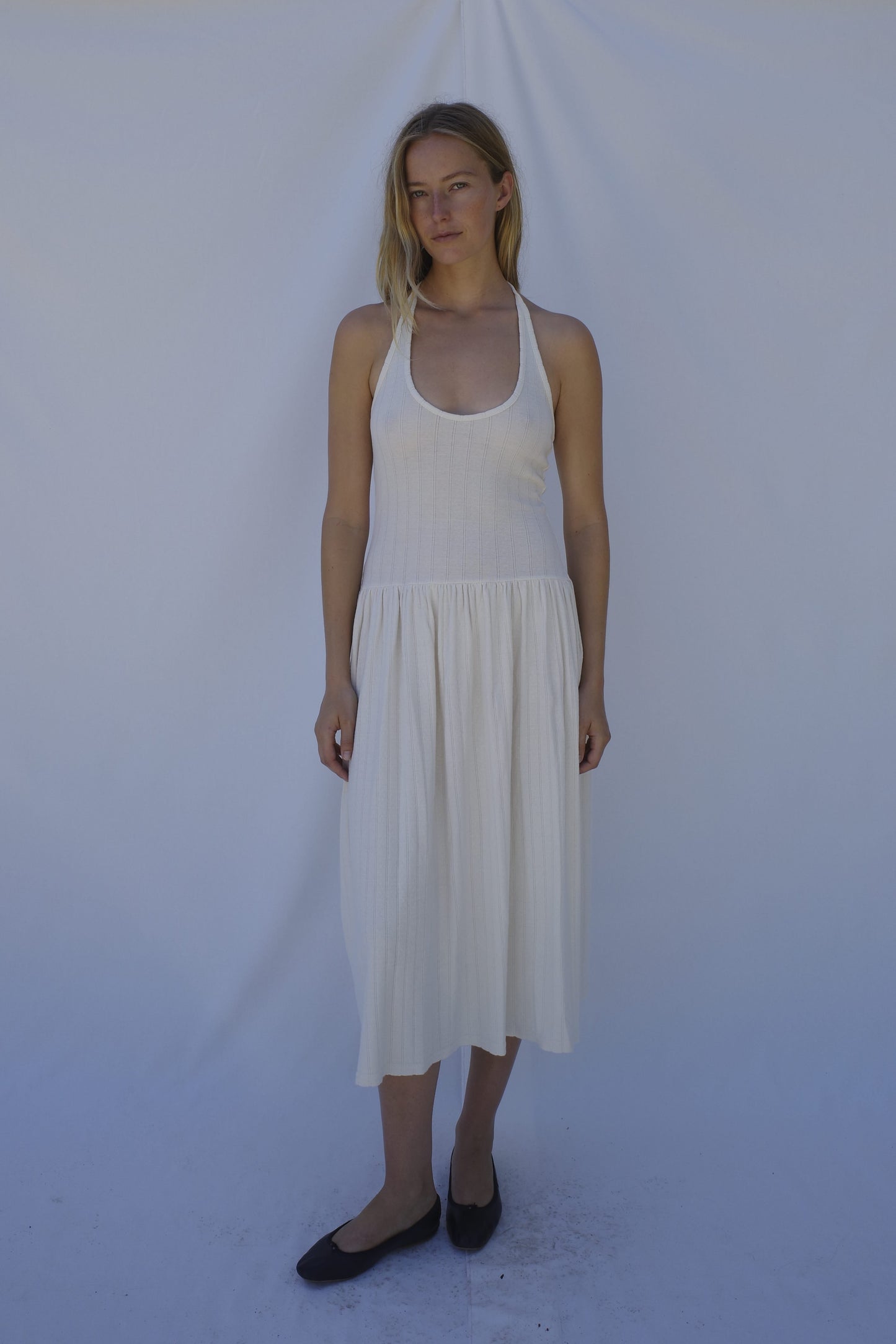 Isla Halter Dress - Cream