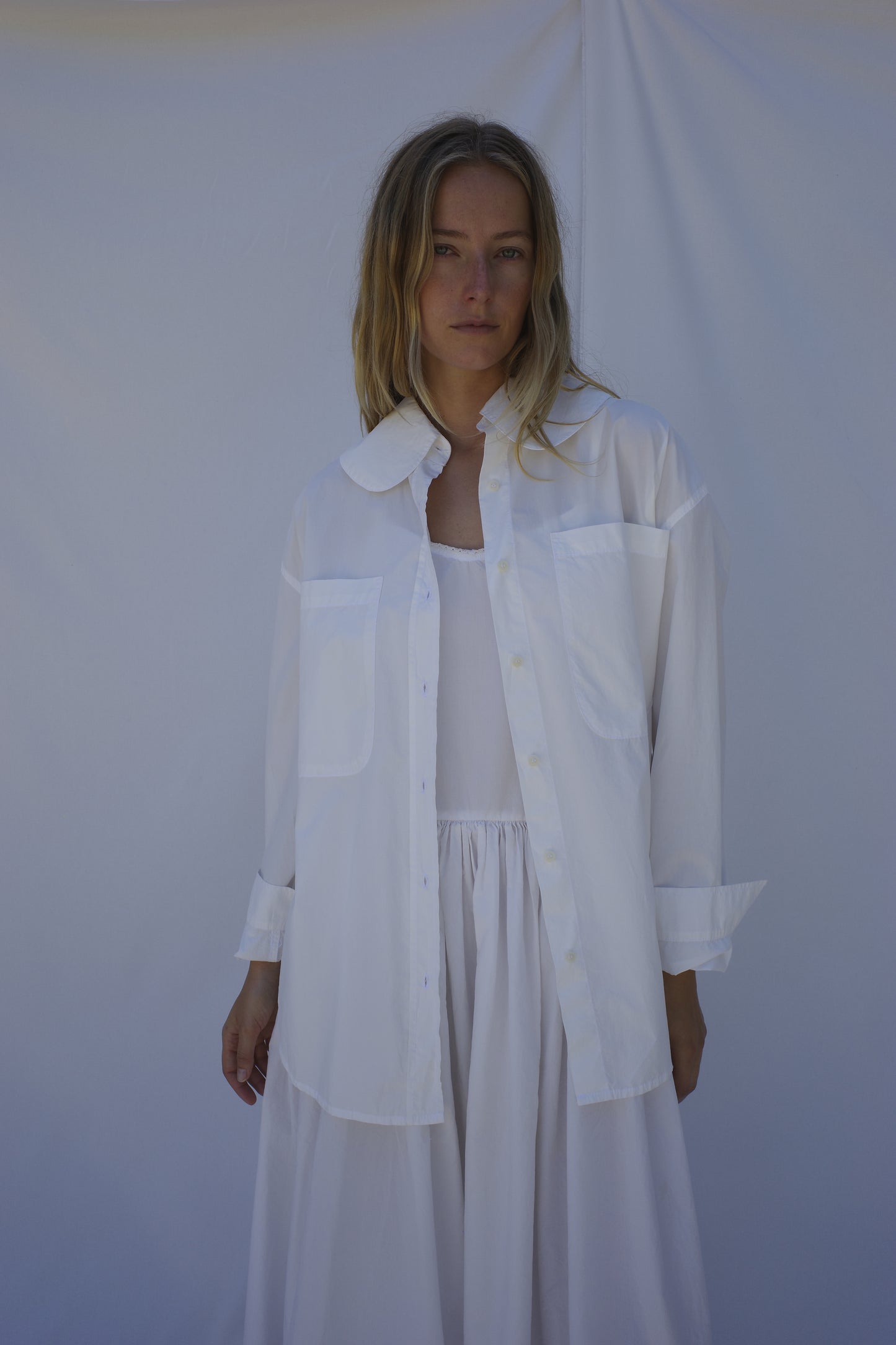 Hollis Oversized Shirt - Salt