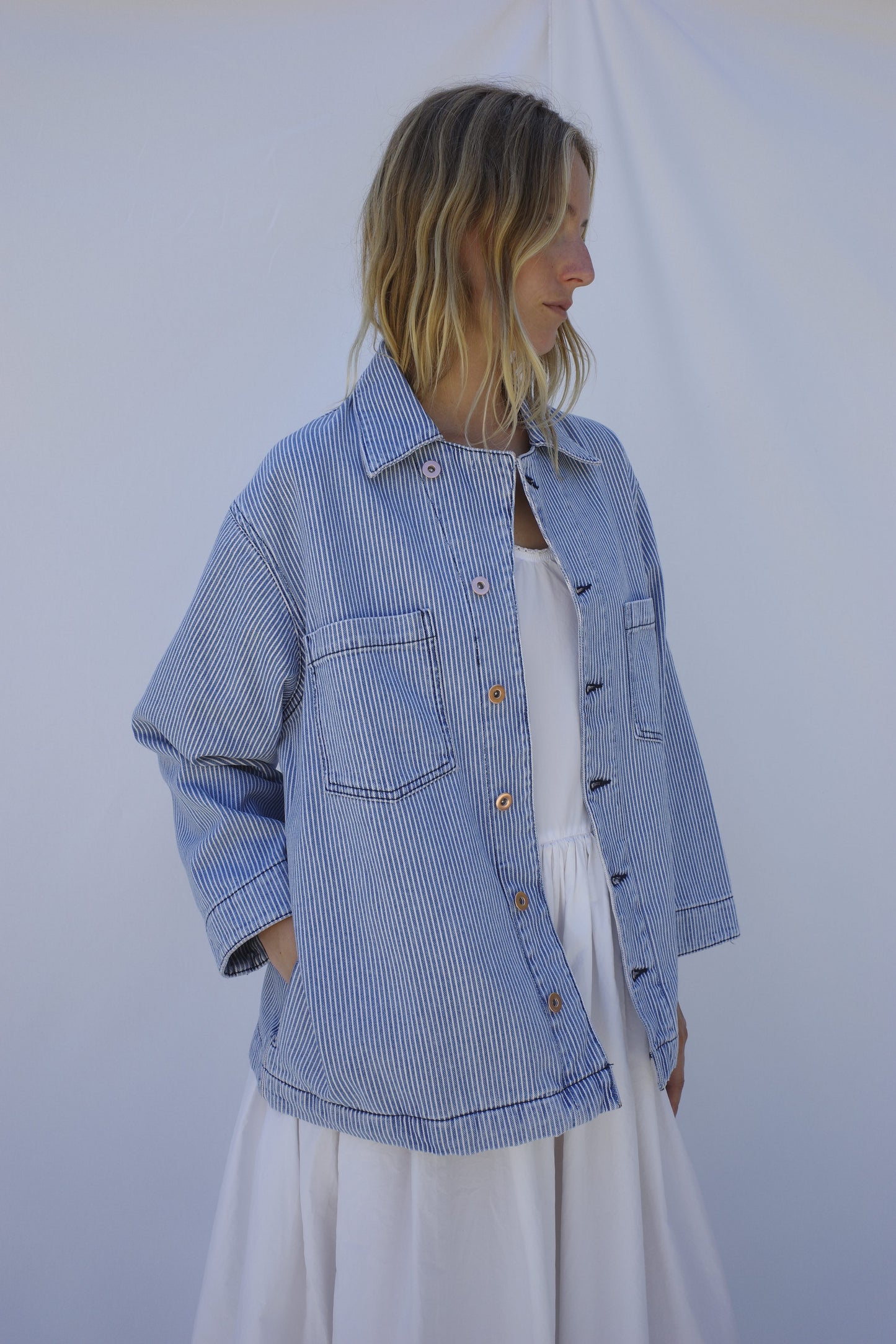 Cedar Swing Jacket - Railroad Denim