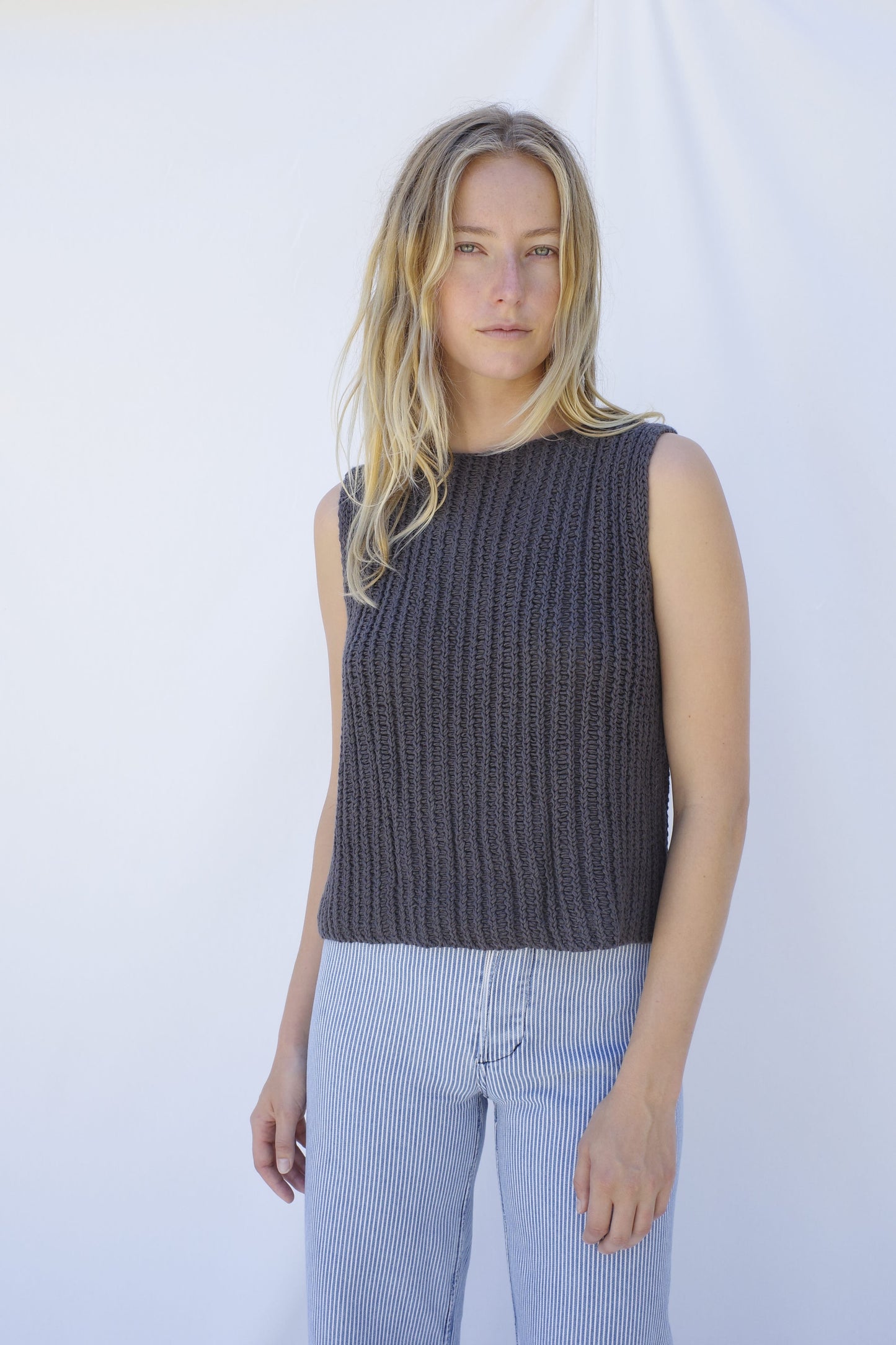 Orla Knit Shell - Charcoal