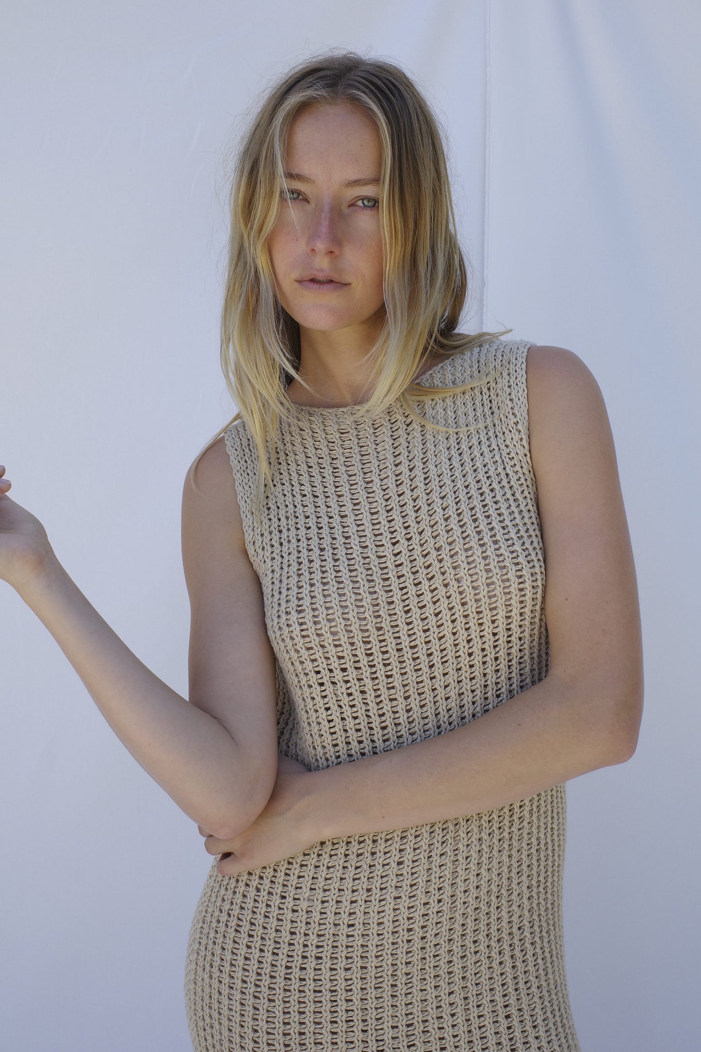 Rae Knit Dress - Sand