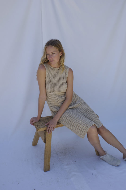Rae Knit Dress - Sand