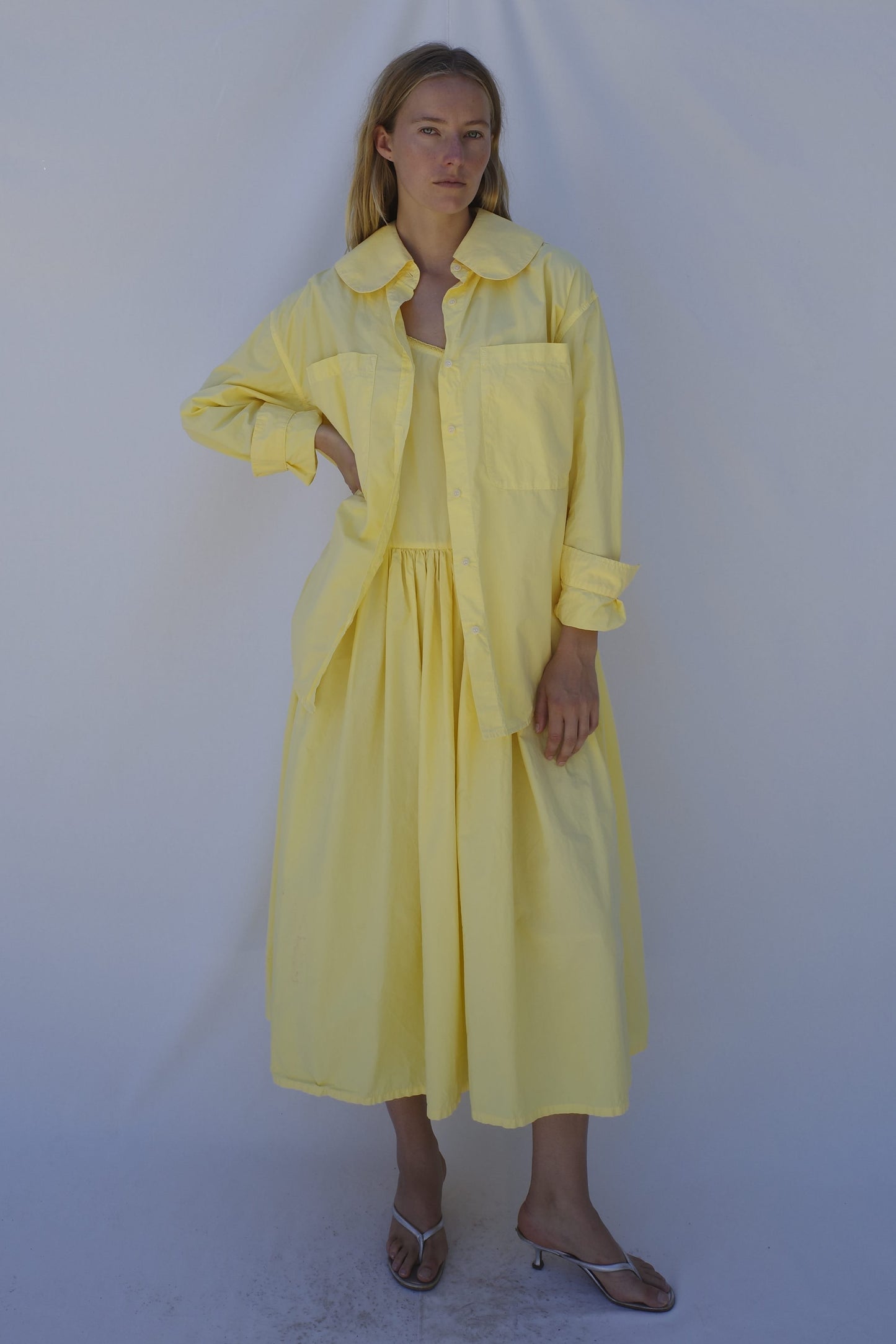 Hollis Oversized Shirt - Lemon