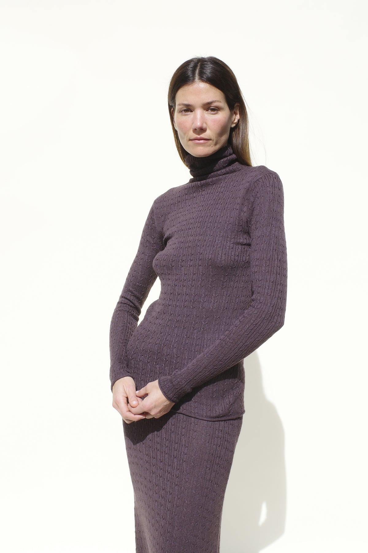 Rose Second Skin Turtleneck - Cocoa