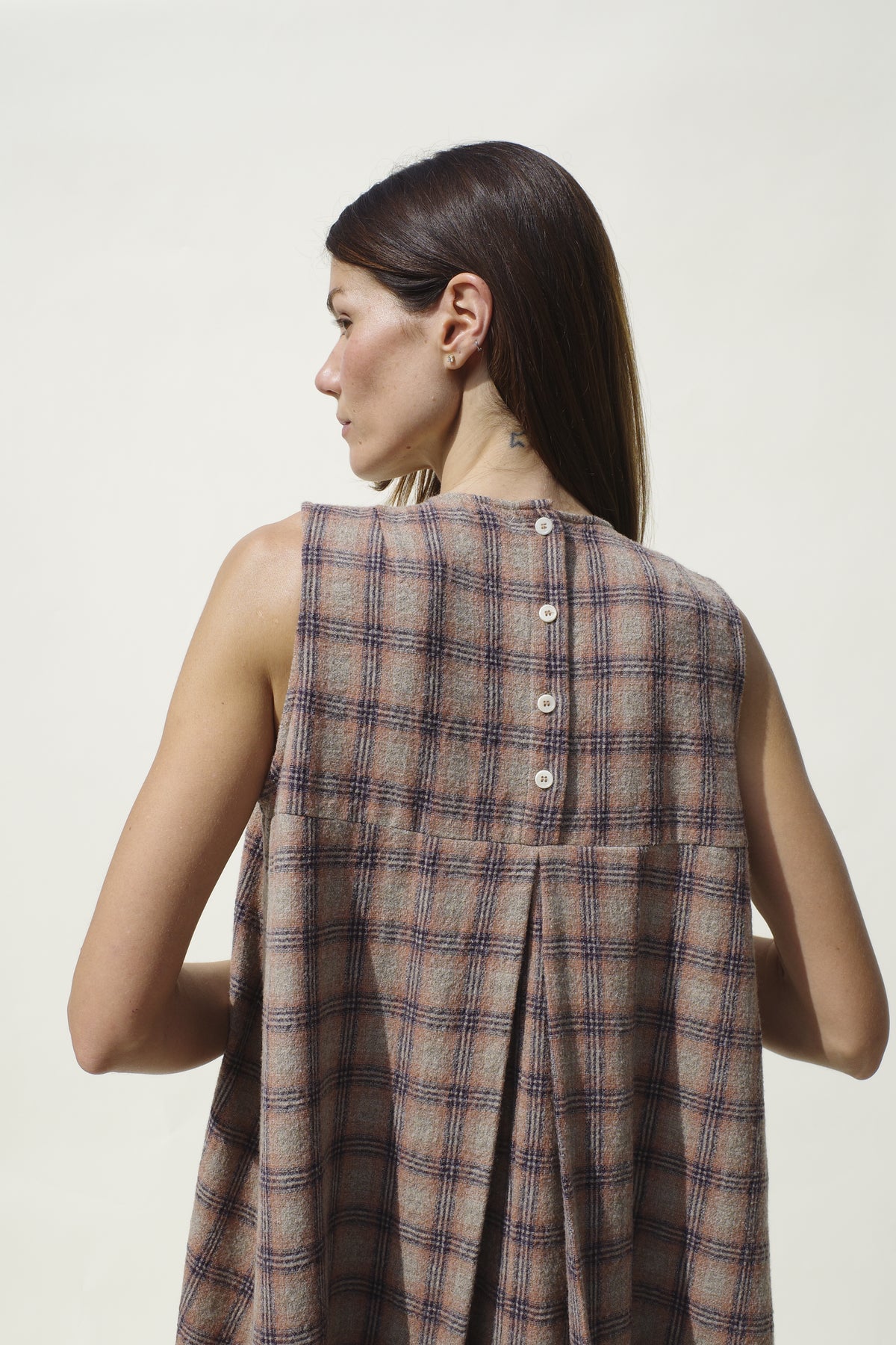 Iona Dress - Desert Plaid
