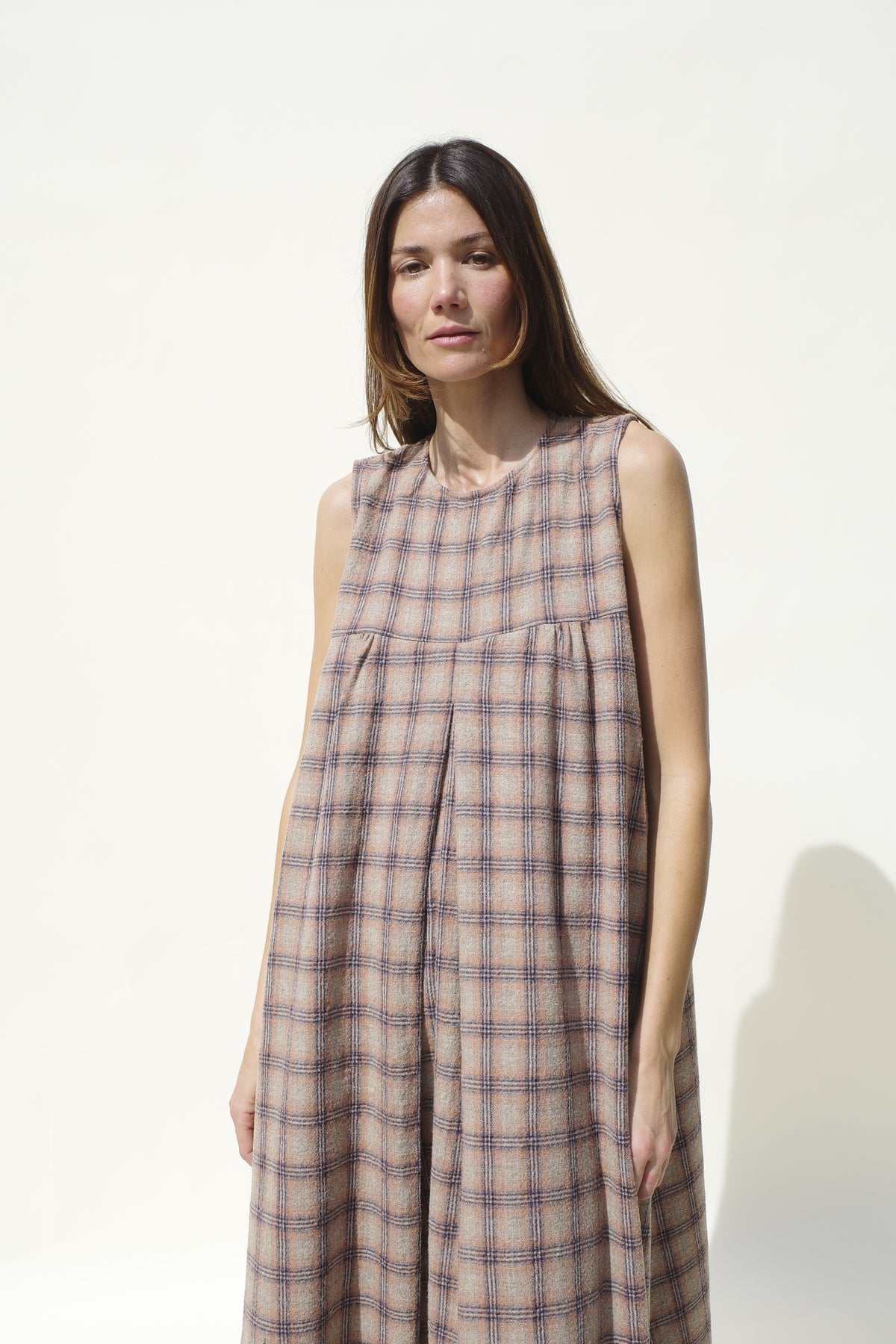 Iona Dress - Desert Plaid