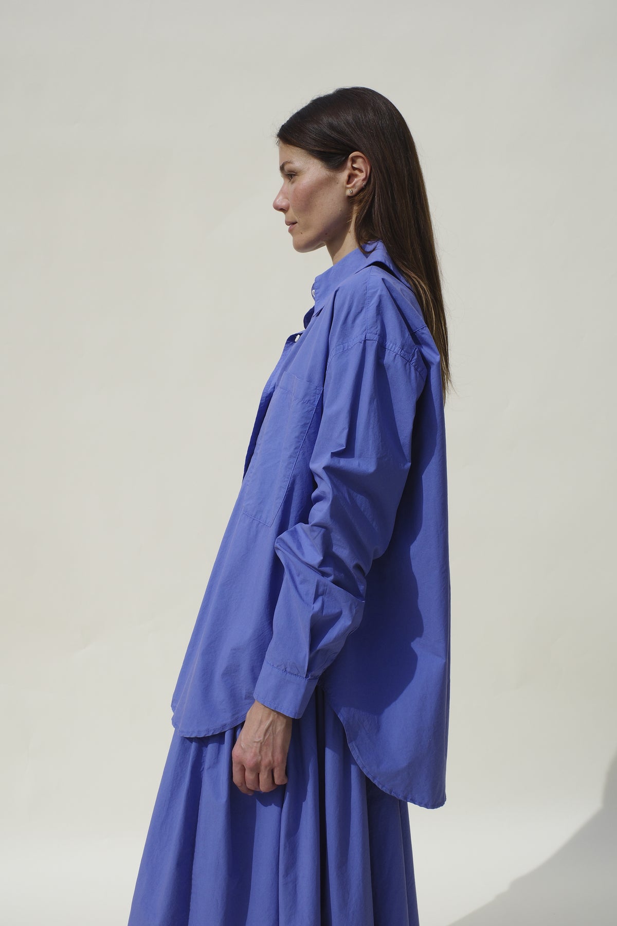 Hollis Oversized Shirt - Washed Cobalt