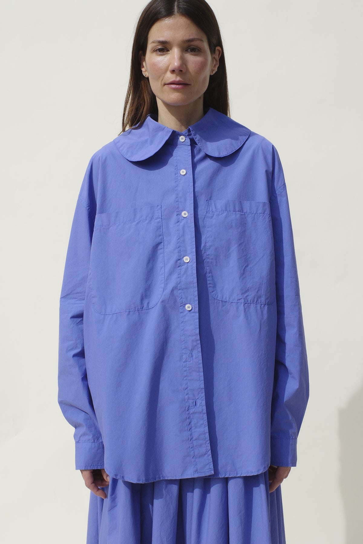 Hollis Oversized Shirt - Washed Cobalt