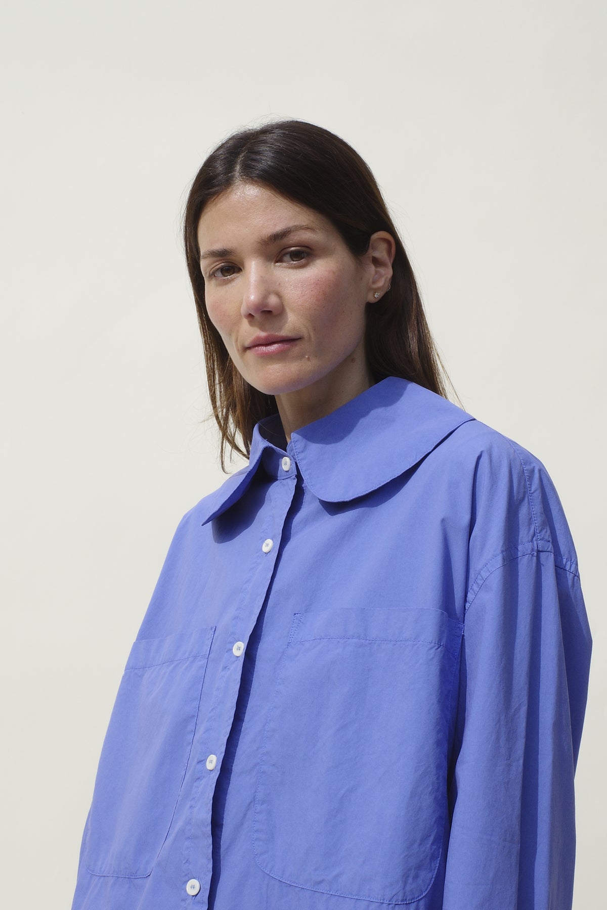 Hollis Oversized Shirt - Washed Cobalt