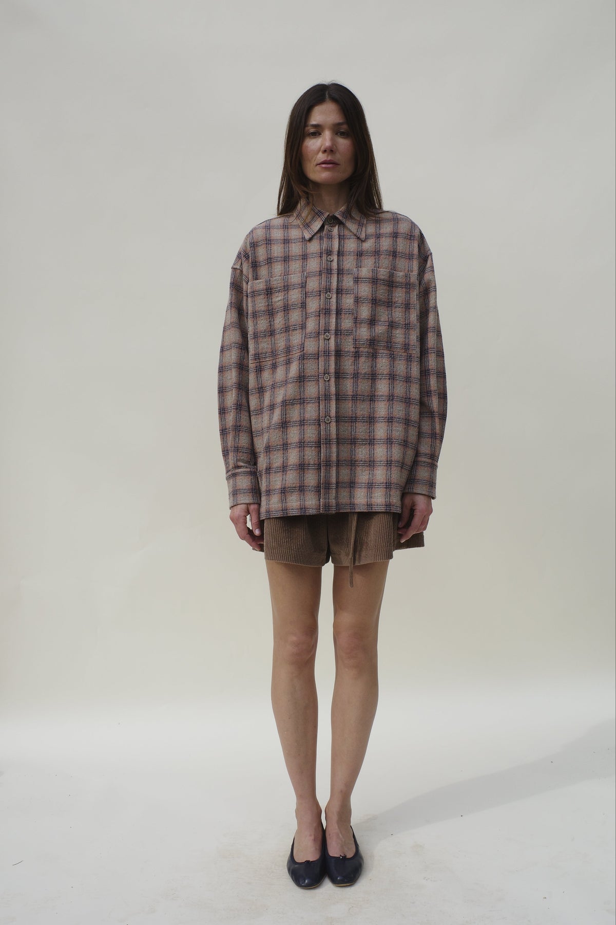 Cordelia Button Down - Desert Plaid