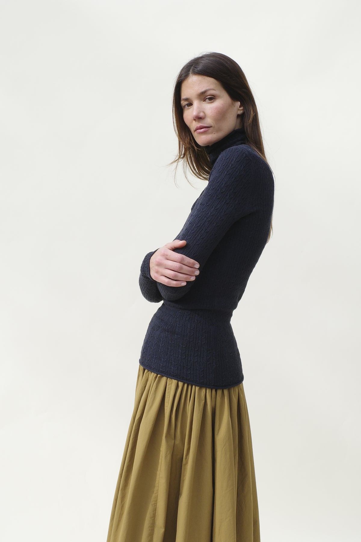 Rose Second Skin Turtleneck - Midnight