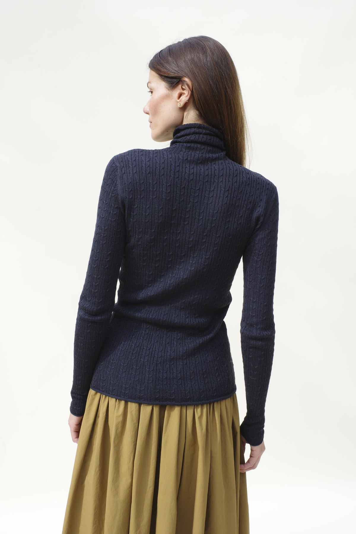 Rose Second Skin Turtleneck - Midnight