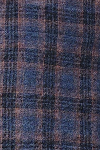Cordelia Button Down - Lapis Plaid
