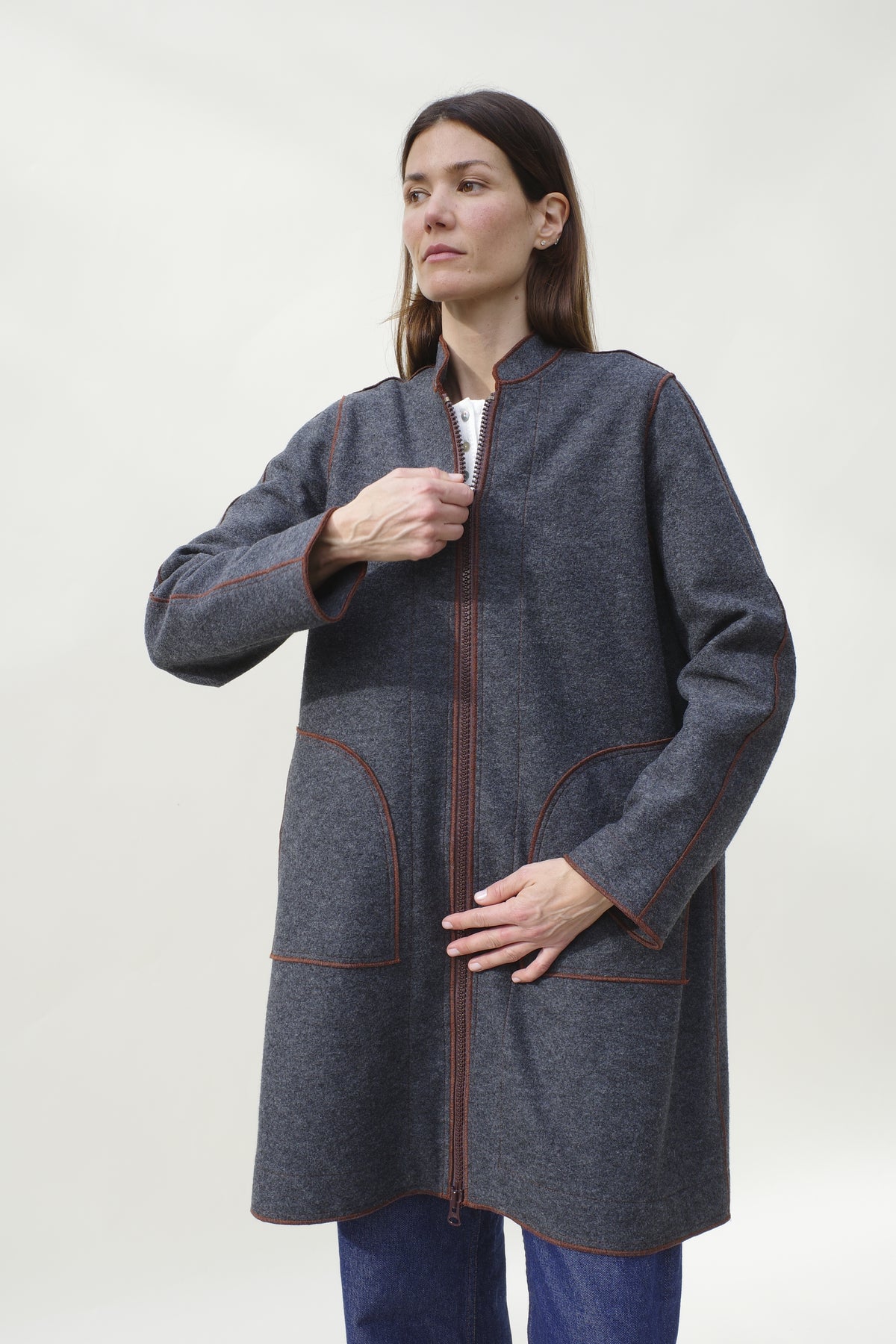 Gertrude Jacket - Charcoal