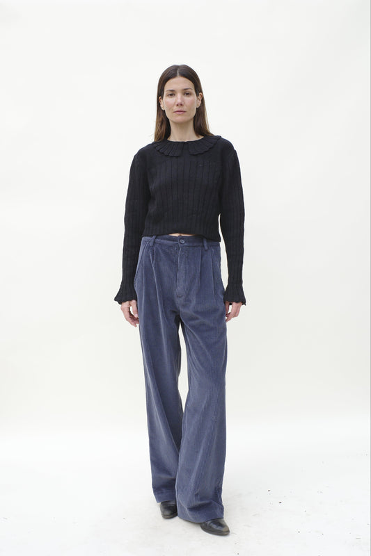 Tati Trouser - Slate Blue