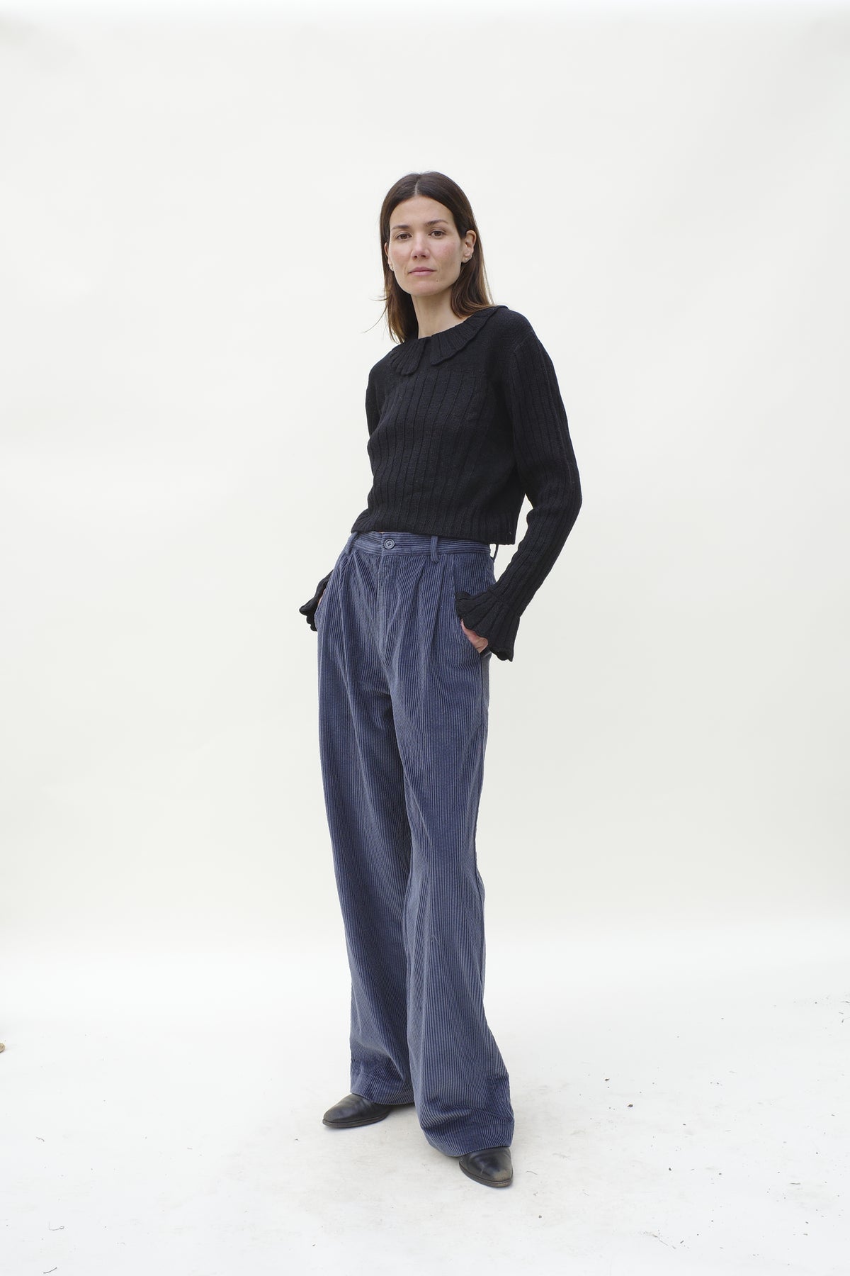 Tati Trouser - Slate Blue