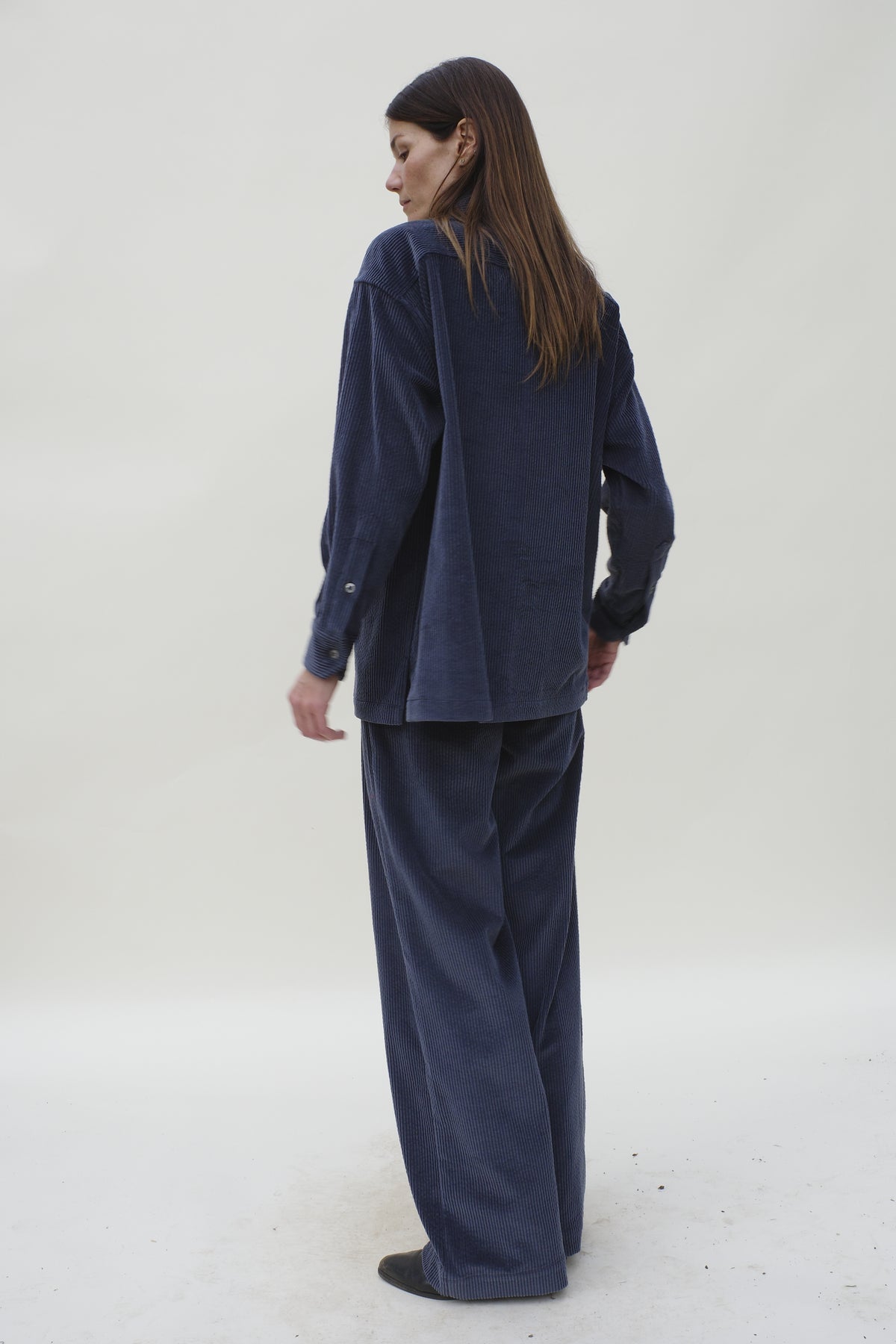 Cordelia Button Down - Slate Blue