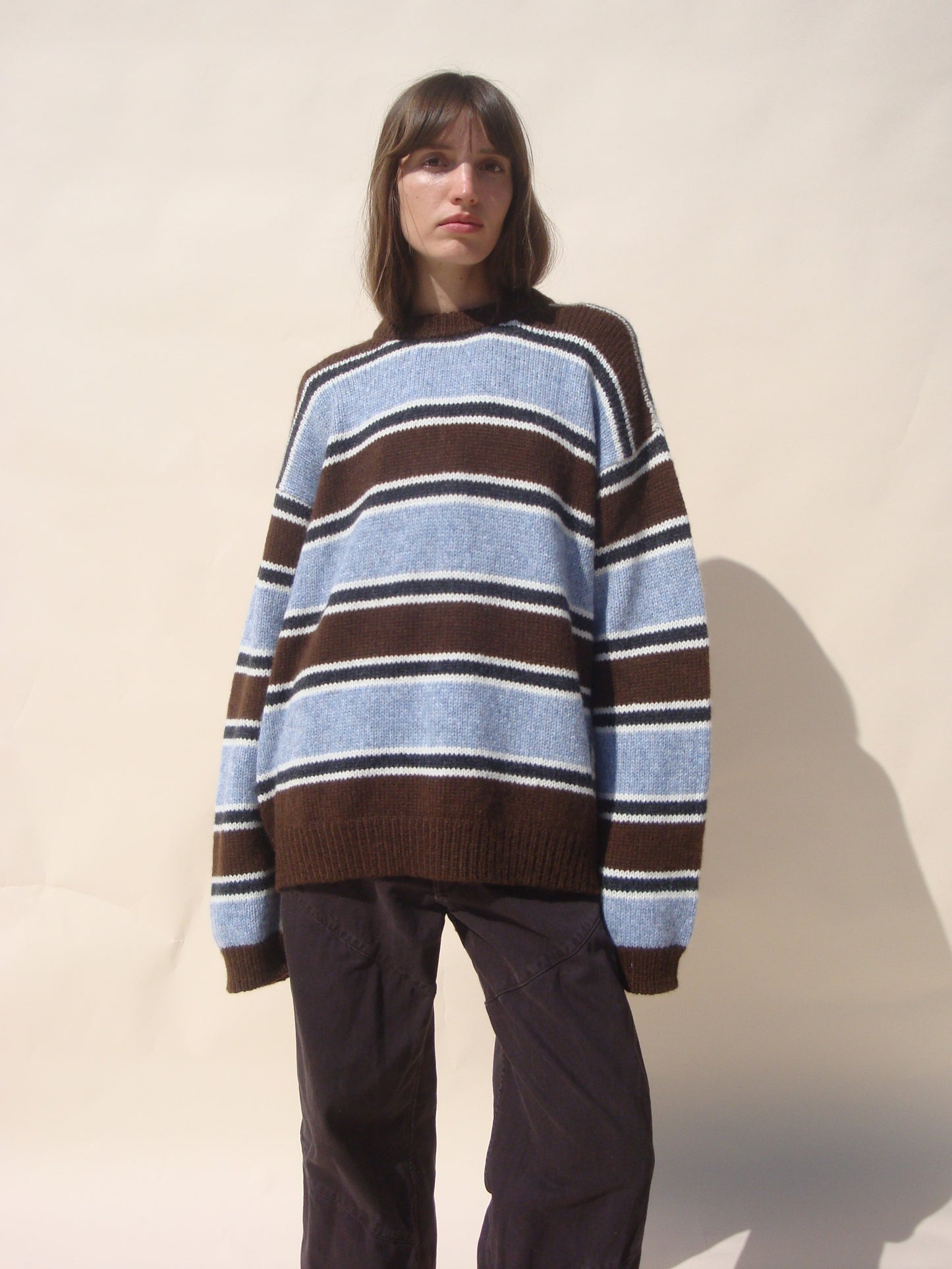 Sienna Striped Crew - Skylight Stripe