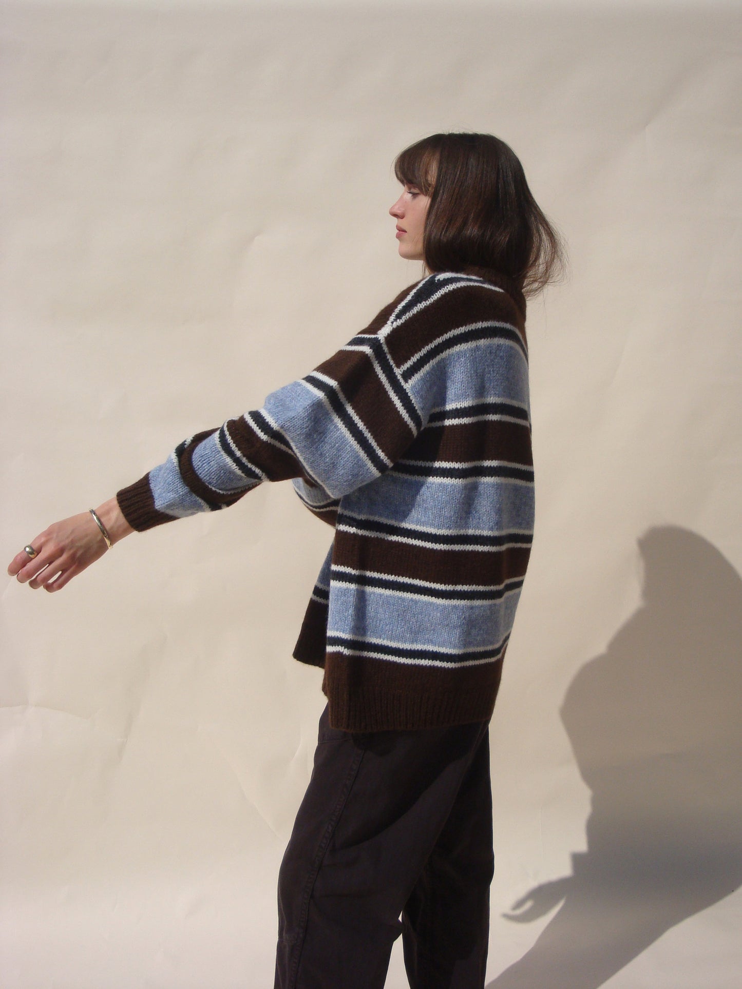 Sienna Striped Crew - Skylight Stripe