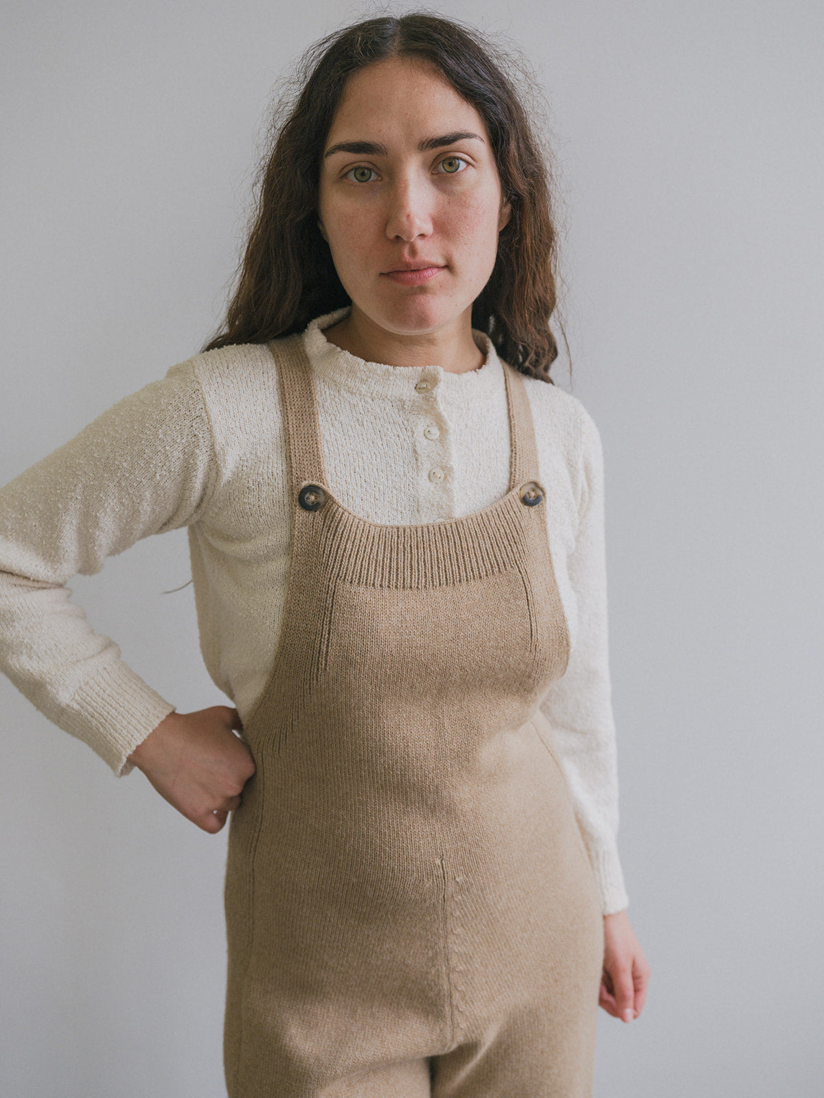 Nadi Knit Overall - Camel