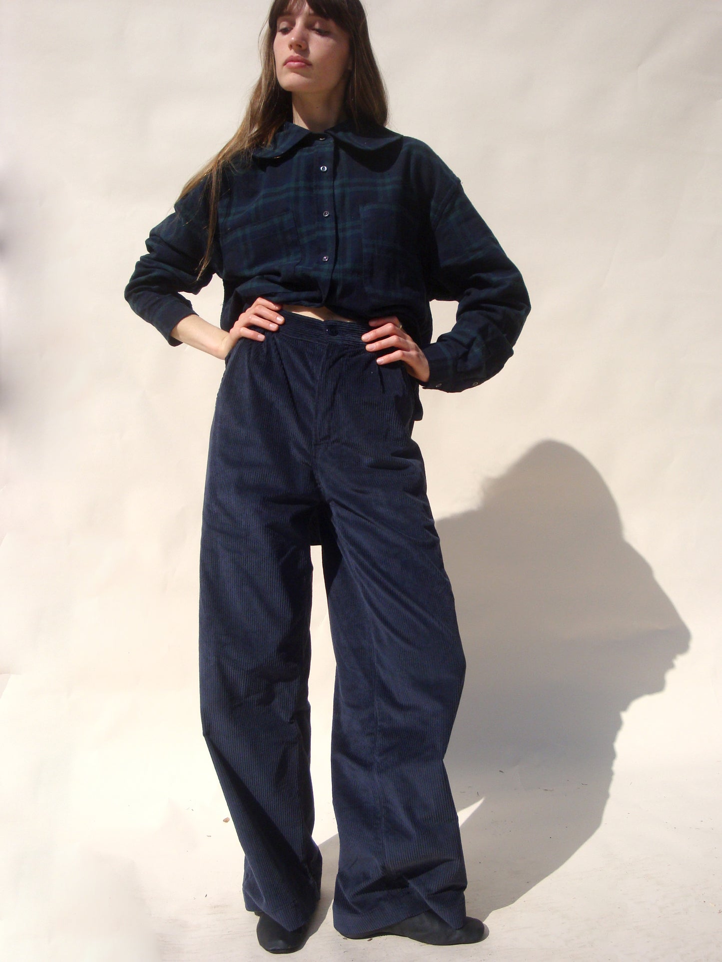 Tati Trouser - Navy Corduroy