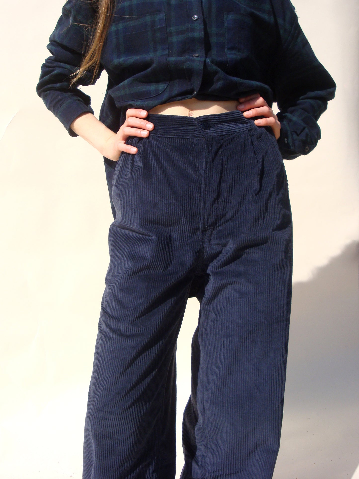 Tati Trouser - Navy Corduroy