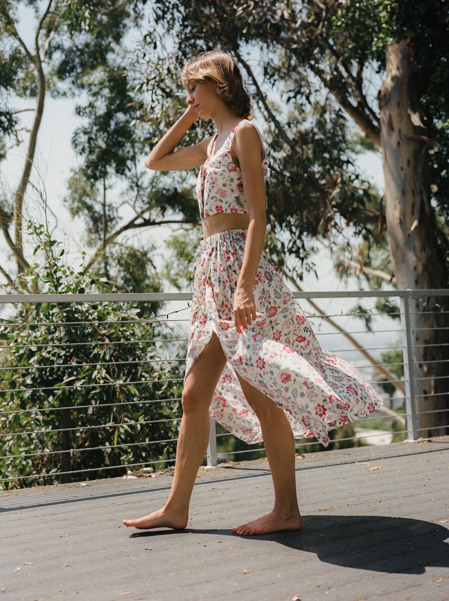 Evan Maxi Skirt - Perennial Floral