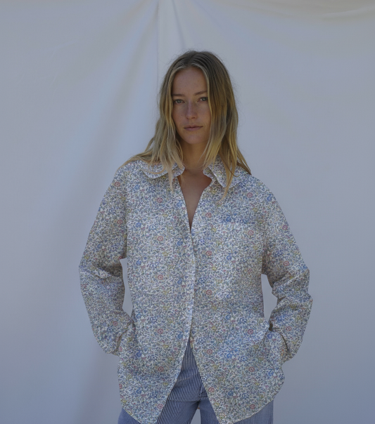 Hollis Oversized Shirt - Pastel Katie & Millie Floral